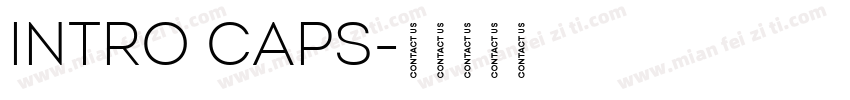 Intro Caps字体转换